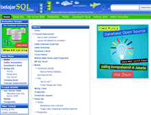 Tablet Screenshot of belajarsql.com